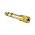 Adaptador Plug P10 Para Jack P2 Stereo Ouro