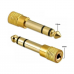 Adaptador Plug P10 Para Jack P2 Stereo Ouro