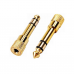 Adaptador Plug P10 Para Jack P2 Stereo Ouro