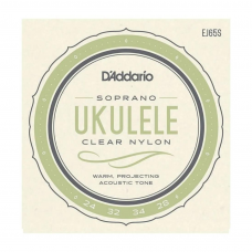 Encordoamento Daddario Ukulele Soprano Clear Nylon Ej65s