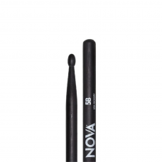 Par de Baquetas NOVA Vic Firth Hickory 5b N5bb Preta