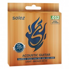 Encordoamento Solez Para Violão 0.012 DLP Bronze 85/15 - SLATB12 