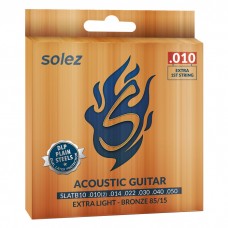 Encordoamento Solez Para Violão 0.010 DLP Bronze 85/15 - SLATB10