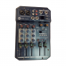 Mesa de Som MJ Audio 4 Canais Profissional - MJ-X4
