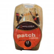 Cabo Accu Para Audio 2RCA - 2P10 - 3,5 metros - RC4-12
