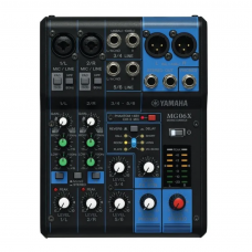 Mesa de Som 6 Canais Yamaha MG06X BRA Com Efeito