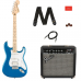 Kit Fender Guitarra Squier Affinity Series Stratocaster HSS Blue