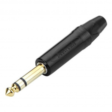 Plug P10 Stereo Macho Preto Seetronic SP3X-BG