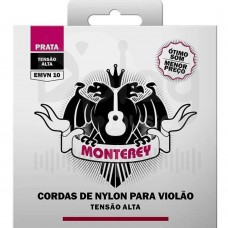 Encordoamento Monterey Nylon Para Violão Prata Tensão Alta - EMVN10