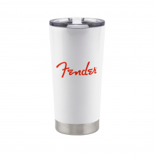 Caneca Térmica Fender 600ml Branca Red Spaghetti