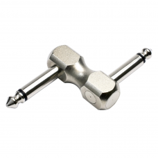 Plug P10 Duplo Z Para Pedais Santo Angelo Niquelado