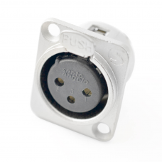 Conector XLR Painel 3 Polos Fêmea Santo Angelo P3FNN01