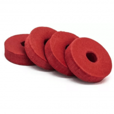 Base Protetora Feltro P/ Prato Eva 4 uni Bau11 Vermelho Torreli