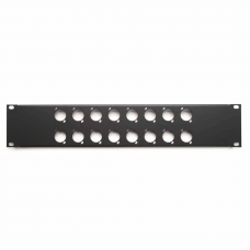 Régua Rack Santo Angelo XLR PR1-16/2U em Aço Epoxi Preto