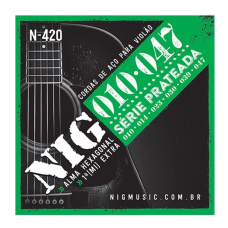 Corda Guitarra NIG 0.10 Série Prateada N 420