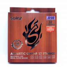 Corda Solez 0.010 Para Violão 12 Cordas - SLANPB10 12S