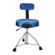 Banco para Bateria Spanking 23.4 com Encosto - Assento Azul