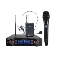 Microfone Duplo Kadosh Sem Fio Bastão e Headset K 492C