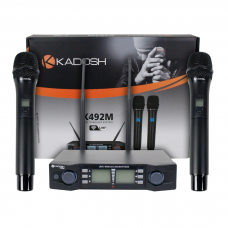 Microfone Duplo Kadosh Sem Fio K 492M