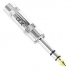 Conector DLK P10 Estéreo Ponta Dourada Sem Mola DataLink