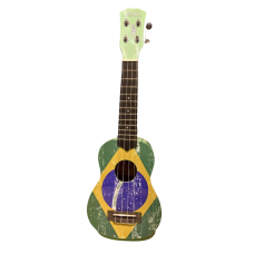 Ukulele Soprano MJ Audio GUS-10D Bandeira do Brasil