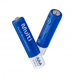 PILHA RECARREGAVEL  (2X AAA  1000MAH). (NACIONAL)